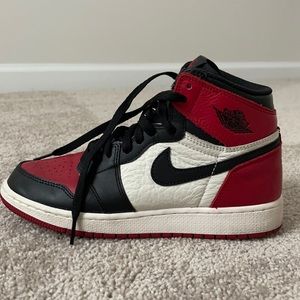 Jordan Bred Toe 1’s Grade School Size 6